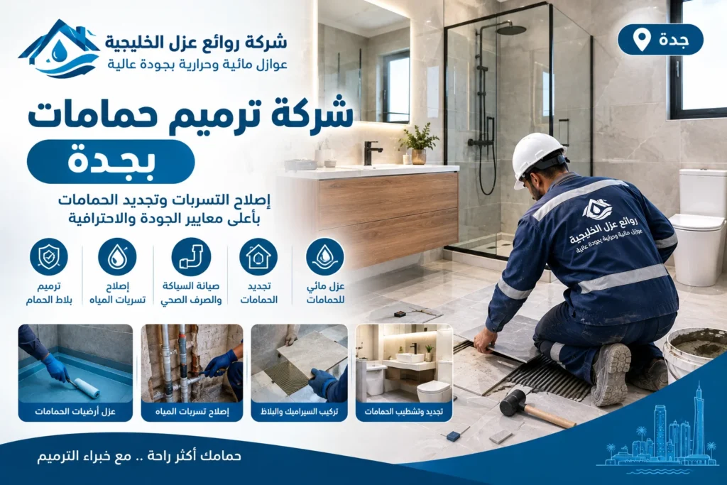 شركة ترميم حمامات بجدة: دليل إصلاح التلف وتجديد الحمامات شركة ترميم حمامات بجدة